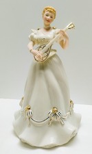 Lenox 2015 Mandolin Memories Ivory Woman Figurine Music Limited Eidtion Coa Box picture