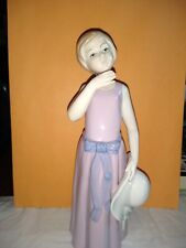 Vintage KPM Girl with Sun Hat Porcelain Statue, Figurine picture