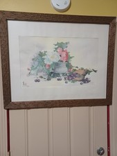 Vintage, artist, C. F. Chiang, Limited Edition Watercolor Print, Signed 337/500. picture
