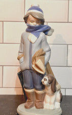 0522 Lladro Figurine - Boy with Dog 