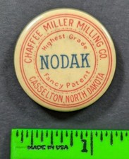 Vintage Milling Co Nodak Casselton Agriculture Farming North Dakota Pinback Pin picture