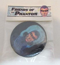 THE PHANTOM LEE FALK COMIC HERO PINBACK BUTTON MIP FRIENDS OF THE PHANTOM BADGE picture