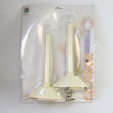 Vintage 1995 Indoor Electric Candles Plastic Wax Drip 2-Pack NOS Sealed picture
