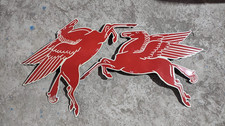 Porcelain Lot of 2 Pegasus t-53 Enamel Sign Size 28