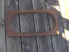Antique Cast Iron stove Burner double Lid Holder Frame 8 inches Cover Lid picture