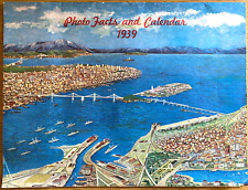 1939 SAN FRANCISCO, CALIFORNIA vintage tourism calendar PHOTO FACTS World's Fair picture