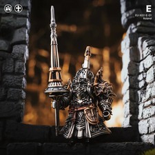 Bastion Knight Figurine, Magnetic Action Figure, Metal Toy for Adults picture