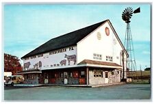 Lancaster Pennsylvania PA Postcard Dutch Haven Barn Windmill Bus c1950's Vintage picture