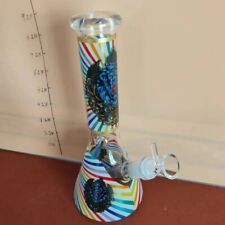 9in Glass Bong Eavy Bong Hookah Ornadoes Eavy Thick Water Smoking Bongs Glow picture