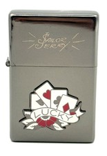Sailor Jerry Lucky Lighter Limited Edition 2007 Playing Cards Midnight Chrome picture
