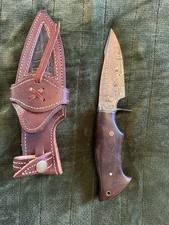 Bobcat BC-100 Predator Hunter Steel Collectable Knife with Sheath picture