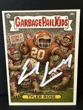 Earl Campbell Signed Tyler Rose Garbage Pail Kids Card AUTO Prime Time COA picture