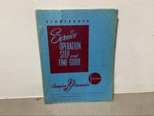 1949 Studebaker Service Operation Step and Time Guide Manual Original picture