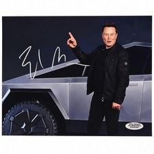 Elon Musk Flying Car Space-X Tesla Signed Autographed Cybertruck Photo w/ COA picture