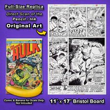 INCREDIBLE HULK #180 Interior Art 🔥 Replica Original Art🔥 1st WOLVERINE Cameo  picture