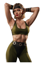 3461 Sonya Blade Sticker, Made In USA, Laminated, Sexy, Waifu, Sporty, Blonde picture