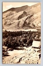 Wolf WY-Wyoming RPPC, Eatons' Ranch View, Vintage Real Photo c1945 Postcard picture