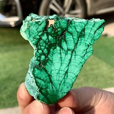 112G Natural Malachite transparent cluster coarse  mineral flaky sample picture