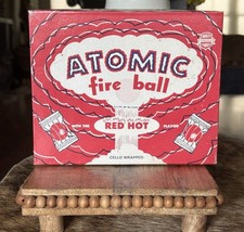 Vintage ATOMIC FIREBALLS 2 Cent 180 Count Empty Candy Box 1950’s- 1960s  NO UPC picture