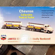 Chevron Limited Edition Diecast Truck & Trailer Lights/Sounds Gas & Oil Theme picture