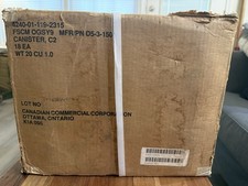 Factory Sealed US Military C2 Gas Mask Canister Filter– Unopened picture