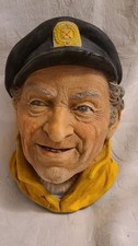 Vintage Bossons Chalkware Head Life-Boatman Wall Plaque  picture