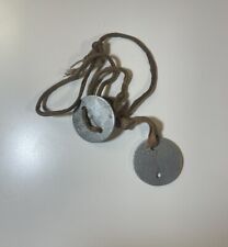 Original Pair Of WWI US Army Dog Tags With Cord Bart B Baker #2000442 picture