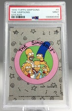 🔥 1990 Topps Simpsons Sticker - The Simpsons #8 PSA 9 Mint 🔥 picture