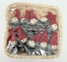 IKEA Elves Santa Snomys Mini Kotte Gnomes Christmas Set of 10 New In Package picture