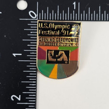 Vintage 1991 U.S. Olympic Festival Opening Ceremonies Dodger Stadium Pin picture