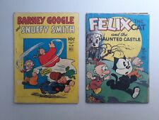 Dell Four Color Comics 40 Barney Google, 46 Felix The Cat Haunted Castle 1944 picture