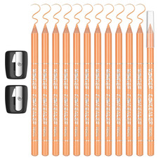 12Pcs Barber Pencil with 2 Sharpener Beige Magic Hairline Pencils Set Beard picture