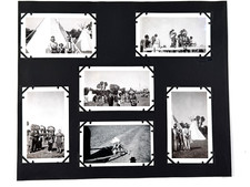 vtg 40s 50s Native American Indians Photo Snapshot Album Page (x12) picture