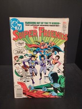 Super Friends #7 (Oct 1977 DC Comics) Warning of the Wondertwins Bridwell picture