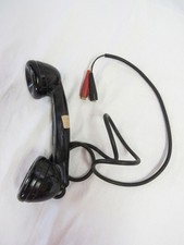 Vintage 1940's A-5165 Wheeler Electronic Corp Sound Powered Hand Set w/Clips picture
