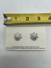 U.S. Military Army Air Force Lieutenant Colonel Rank Insignia Collar Device x2 picture