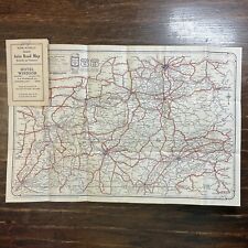 1925 AUTO TRAILS MAP KENTUCKY/TENNESSEE Rand McNally Junior, Frameable 12”x18” picture