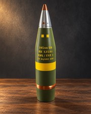 3D Printed 105mm M1 Artillery Shell Replica, Life-Size Over 19