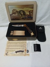2015 Boone & Crockett Club Limited Edition Buck 110E Hunter Folding Knife Unused picture