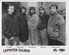 Jam Band Bluegrass Country Rock LEFTOVER SALMON B&W 8x10 Publicity PHOTO 1997 picture