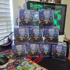 9 Lot Funko Star Wars The Mandalorian Grogu Mystery Box Multicolor Vinyl Figure picture