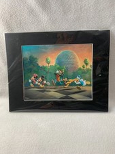 2026 Disney Parks Rob Kaz RunDisney Race To The Finish Mickey Goofy 14x11” Print picture