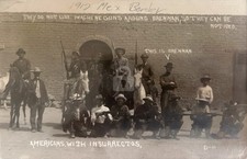 Mexican Revolution Armed Americans w/ Insurrectos 1912 RPPC Photo Postcard COPY picture