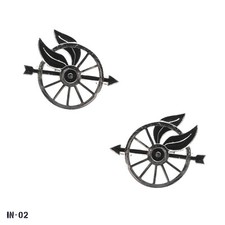 PAIR Bike ~ Motorcycle Patrol Wheels Pins ~ NOS Gemsco USA picture