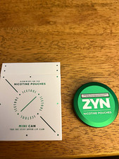 ZYN official rewards aluminum mini can collectible green EMPTY picture