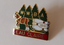 WWBA 1991 Eau Claire Bowling Lapel Pin picture