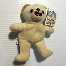 Snuggle Teeny Bean Bear White Plush Advertising Doll w/ Hang Tag, Oct 12 1982 picture