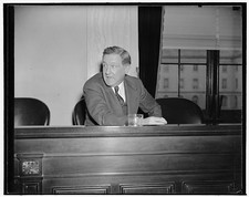 Photo:Unidentified Man 1939 1940 Courtroom Desk Window Photo picture