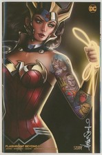 Flashpoint Beyond #1 SIGNED Nathan Szerdy Wonder Woman Minimal Dress Variant picture