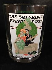 Clear Glass Tumbler 4-1/2” Norman Rockwell Serenade picture